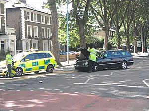 chiswick car accident