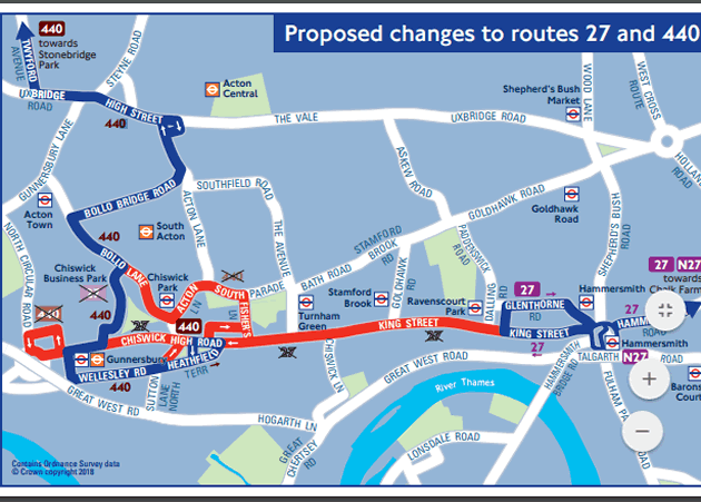 Changes to route 27