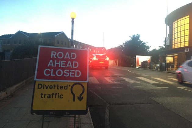 Diversions for the road works have been described as a 'total shambles'