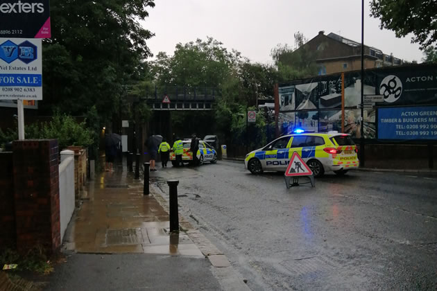 Police close Acton Lane underpass due to flooding