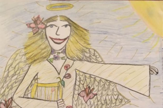 Angel by Ellie Douglas (aged 11 in 2002 - first year of Advent Calendar)