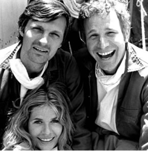 Alan Alda (on left) with hiss M*A*S*H* co-stars 