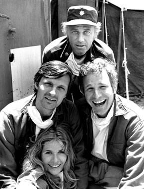 Pictured with the cast of M*A*S*H 