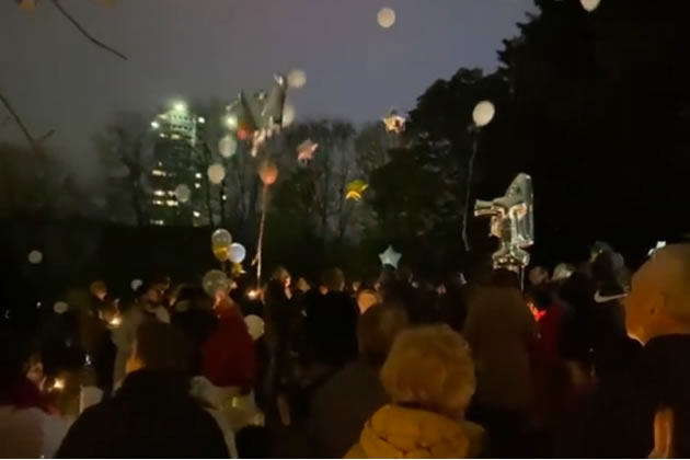Balloons released at vigil in memory of Ali Abucar Ali 