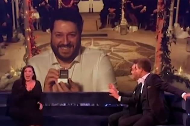 The moment when Nick pops the question