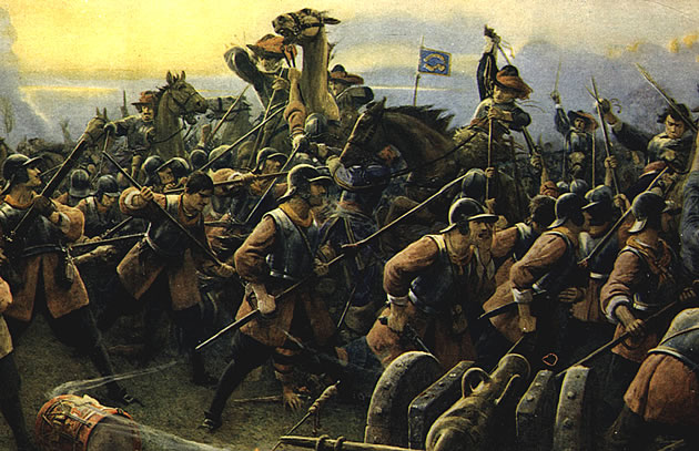 The Battle of Turnham Green 1642, painted by John Hassall