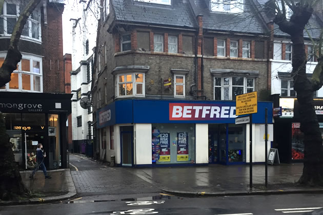 The site of the planned stall on Chiswick High Road 