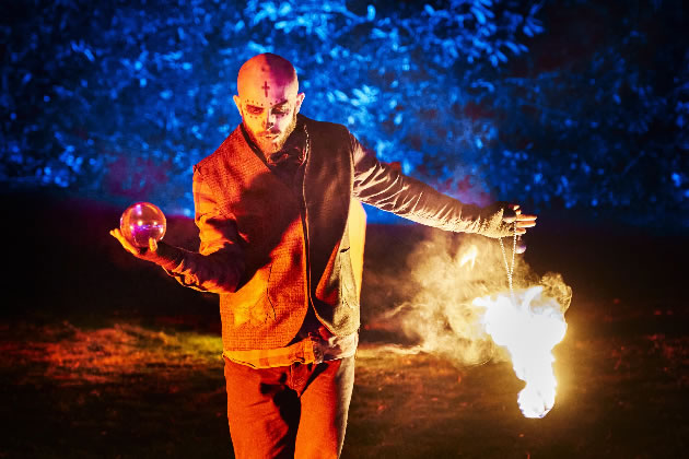 Fire performers will be found along the trail