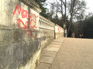 Graffiti at Chiswick House Grounds