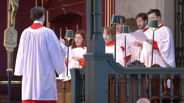The choir at St Michael's - image courtesy of Chiswick Buzz TV