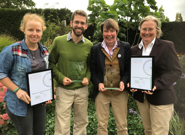 the team with their awards from London inBloom 