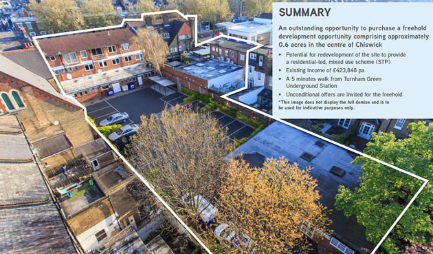 Large Plot of Land in Central Chiswick Up For Sale