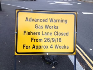 Fisher's Lane To Be Closed For Four Weeks