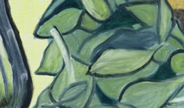 green leaf motif 