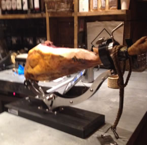 large iberico ham at Tamp