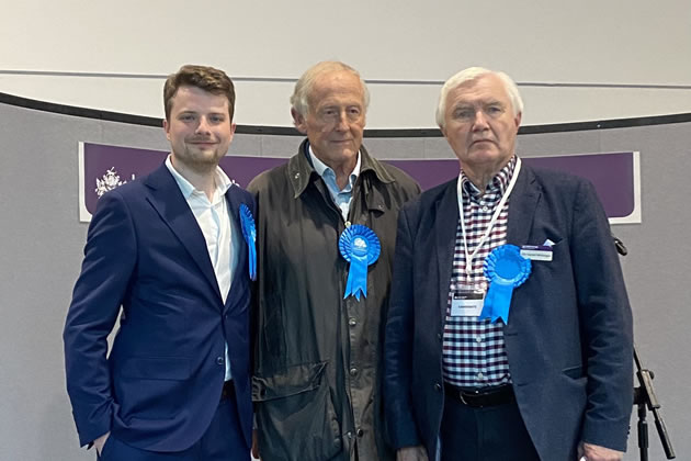 The successful candidates in Homefields ward