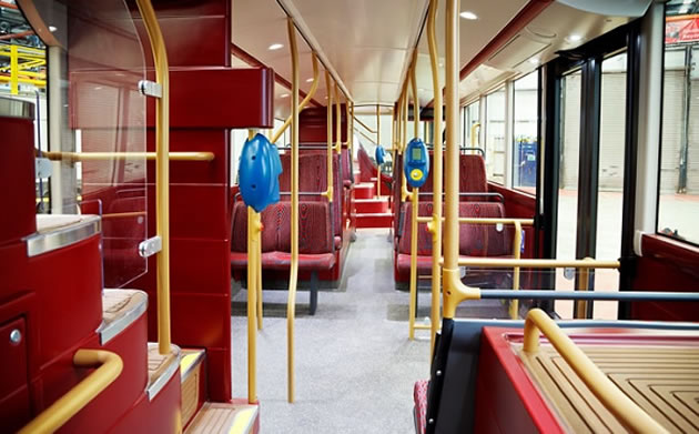 Inside Routemaster bus
