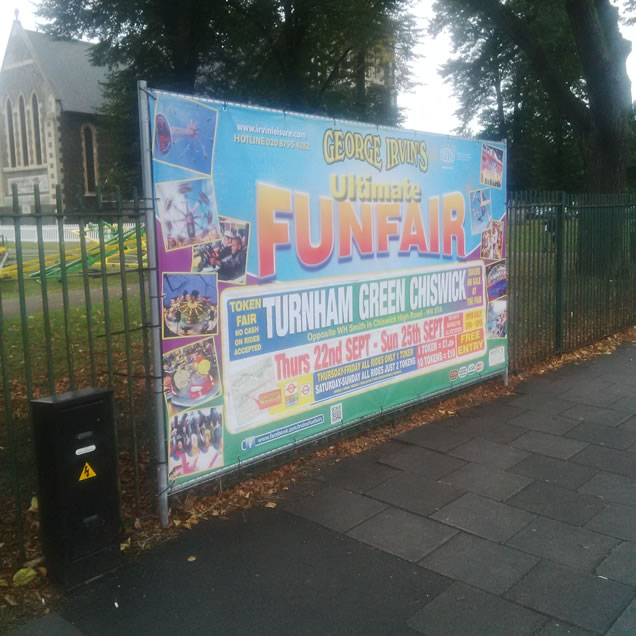 poster for irvins fun fair 