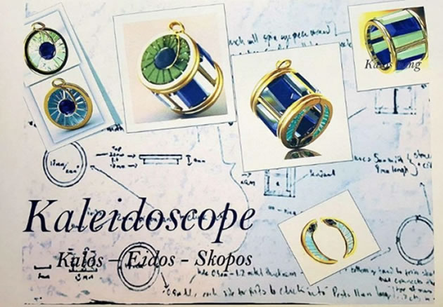 kaleidoscope design of jewellery for Marmalade Design contest 2018 winner 