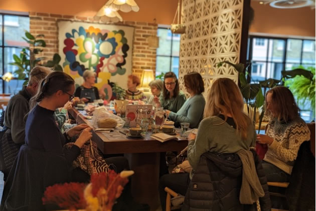 The group meets once a month to share ideas