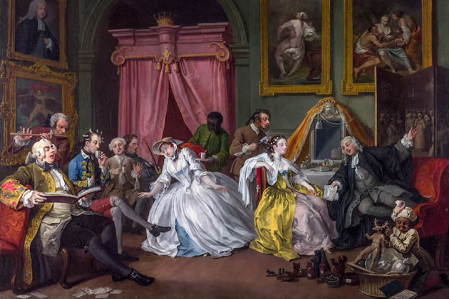 Black figures have not always been central in Chiswick's history - frame four of Hogarth's Marriage a la Mode 