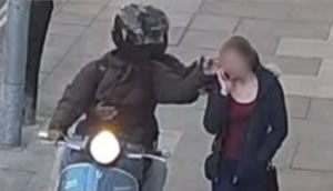 moped rider snatching phone