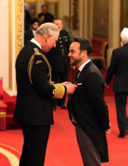 ant gets his obe
