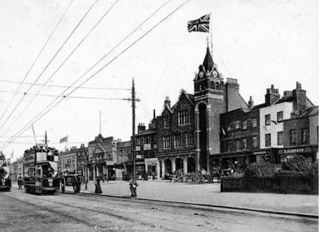 old picture of chiswick high road 