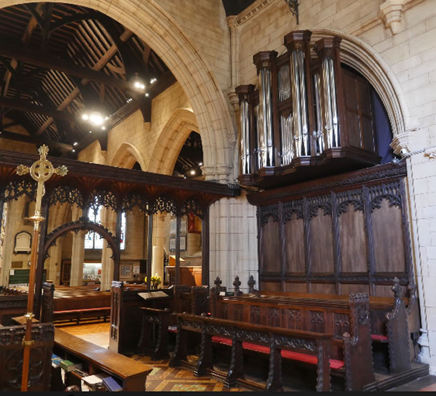 the new church organ at st nicholas