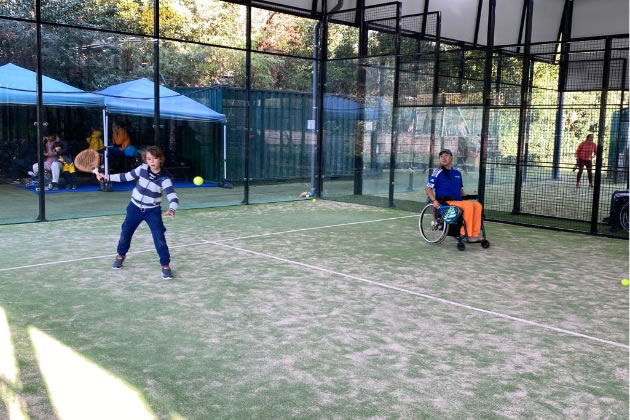Rocks Lane says it wants to broaden participation in padel on the courts on Chiswick Back Common 