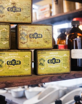 traditional medicine boxes at Pharmacy