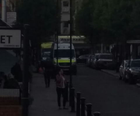 police van in devonshire road 