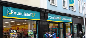A typical Poundland exterior 