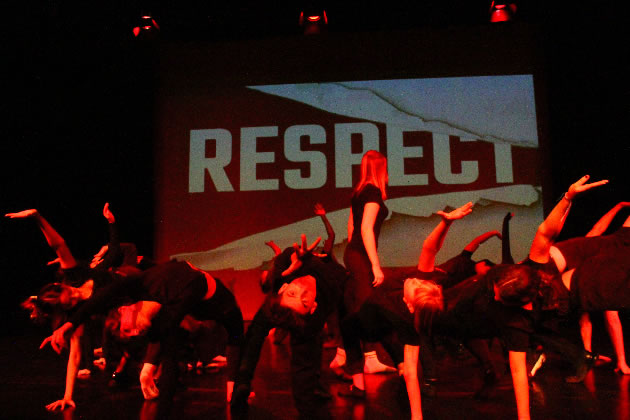 Dance was used to illustrate the theme of respect