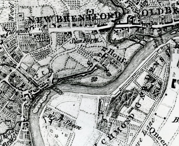 1753 map of Brentford