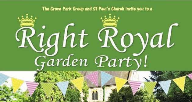 royal wedding garden party poster