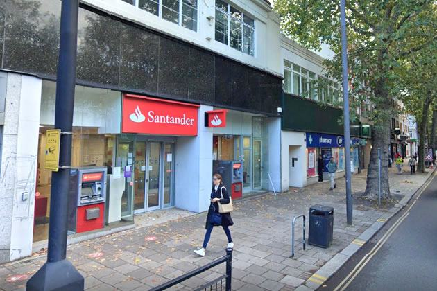 Santander Bank on Chiswick High Road