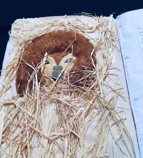 sensory books, lion 