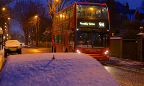 Snow covers cars in Bedford Park before people wake - Ian Wylie 