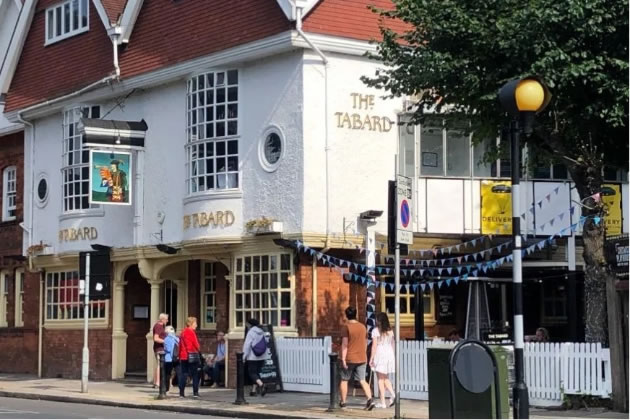 The Tabard pub on Bath Road 