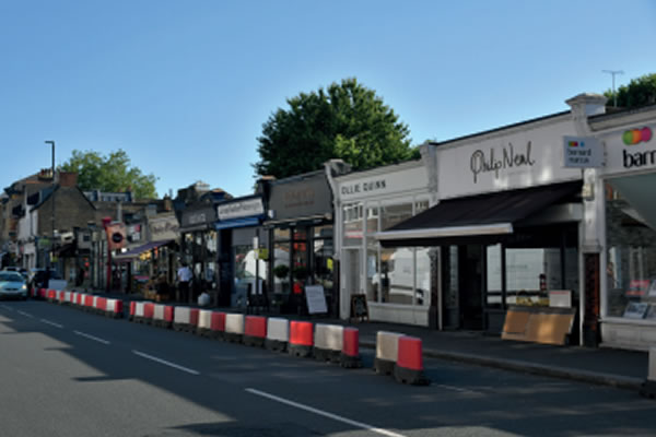 Single storey shops on Turnham Green Terrace 
