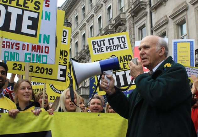 vince cable at lib dem rally