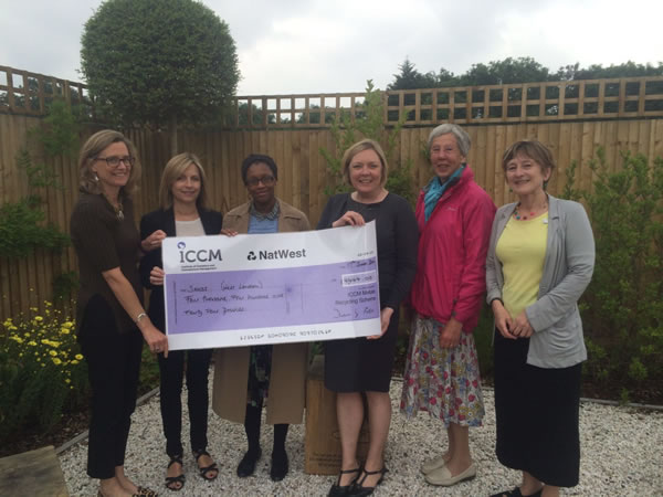 cheque handed over to Sands charity 