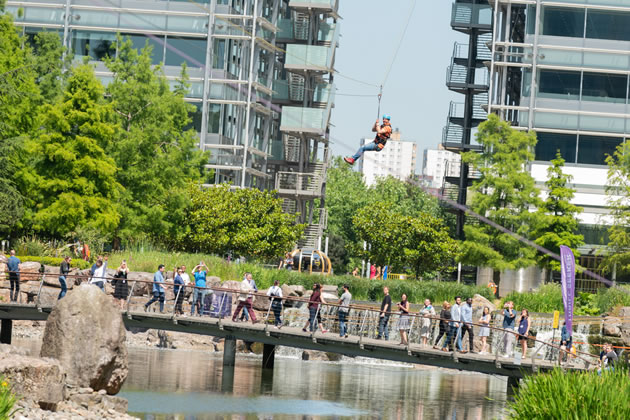 zipwire at chiswick park 