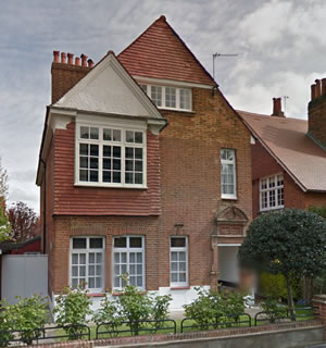 Grade II listed house on Bedford Road