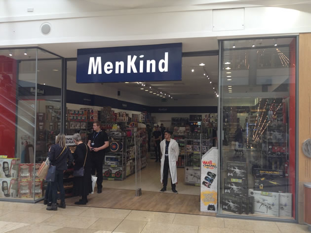 The Menkind store in the Bluewater shopping centre