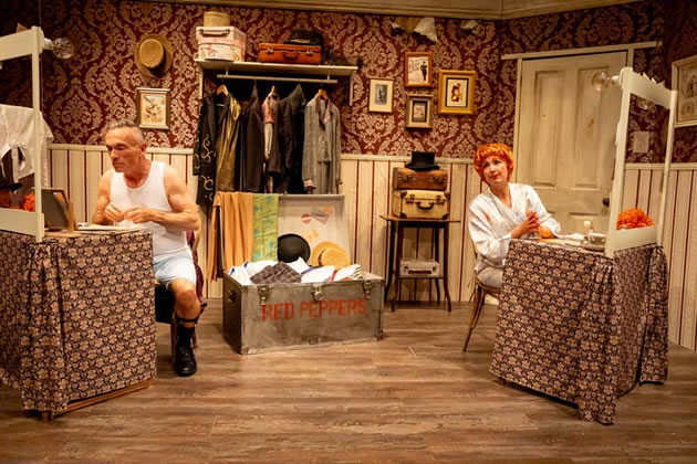 Lily and George, husband and wife, open the production 