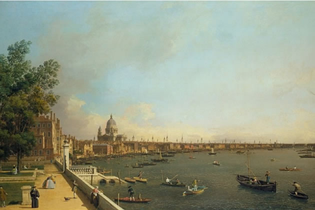 Canaletto, 'London, The Thames from Somerset House', 1750