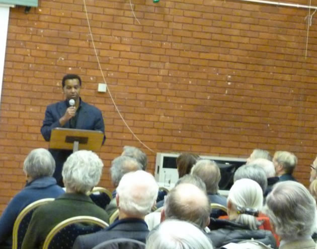 Rageh Omaar at the Peace in War event