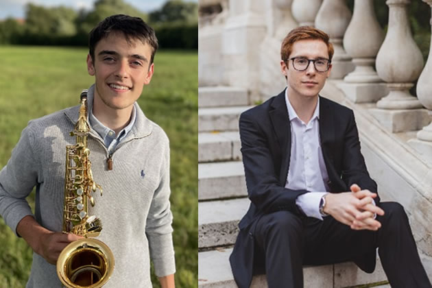 Saxophonist Charlie Ashworth-Jerem and pianist Iain Clarke